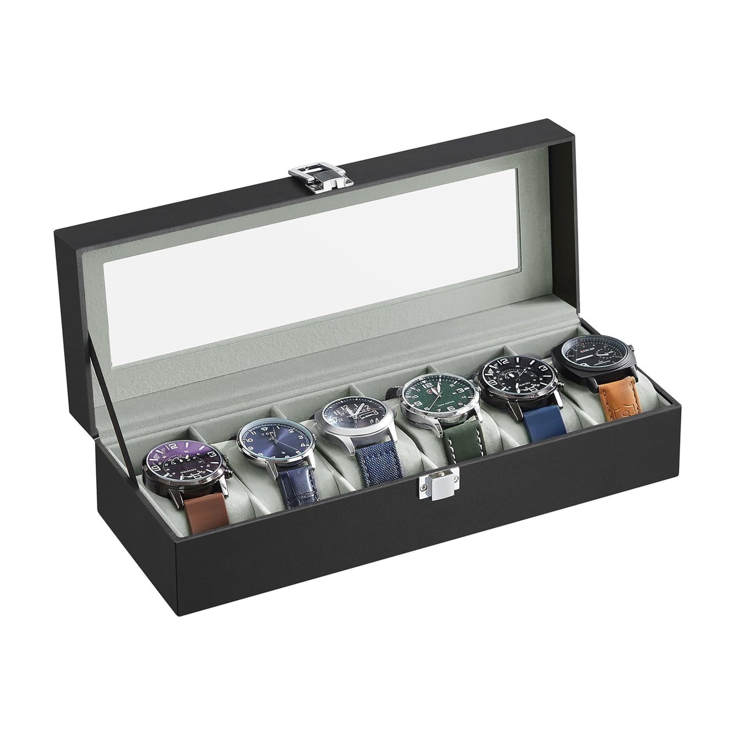 Leather Watch Box with 6 Slots