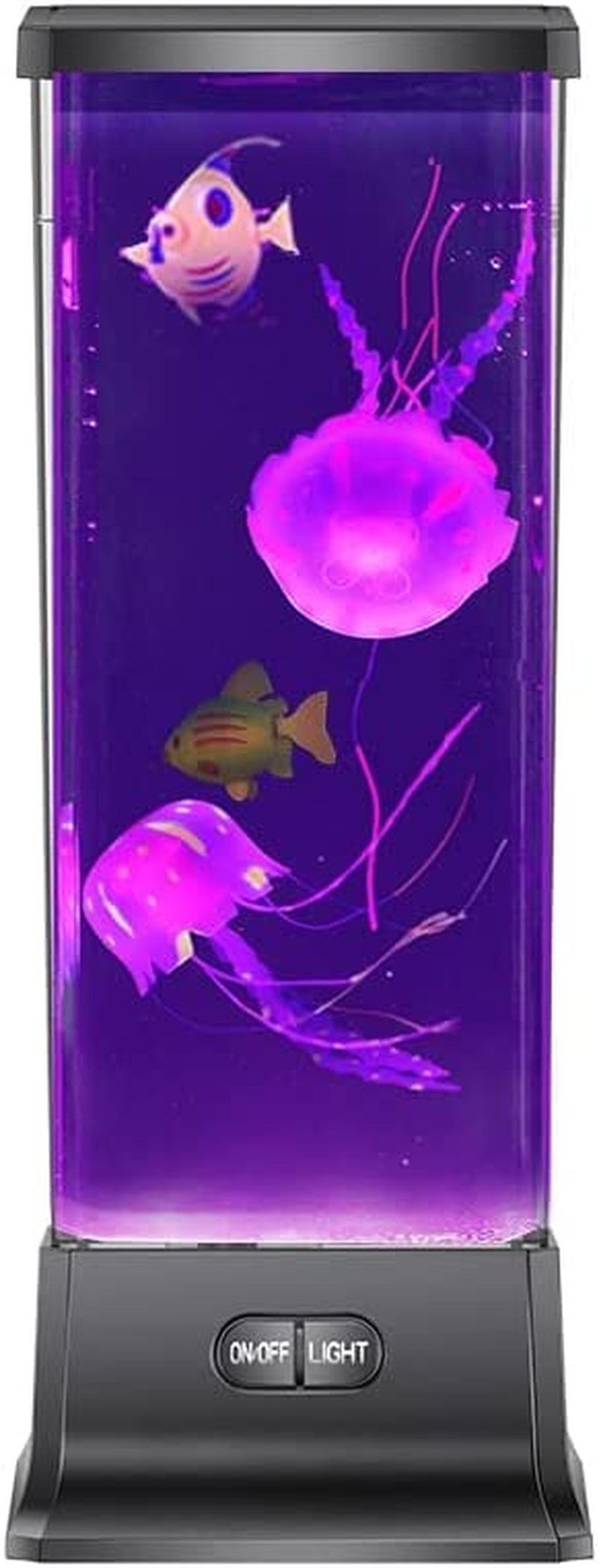 Cool Jellyfish Tank Aquarium Lamp Night Mood Light for Birthday Holiday Christmas Gifts for Boys Girls Men Wome Home Office Decoration Relaxion